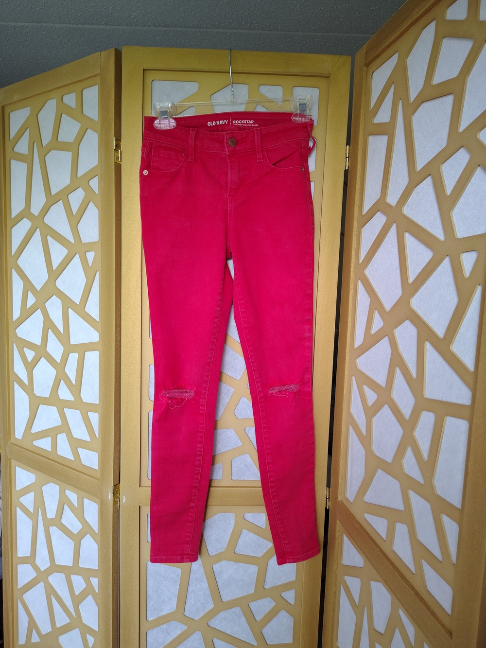 Old Navy Rockstar Skinny Jeans - Red